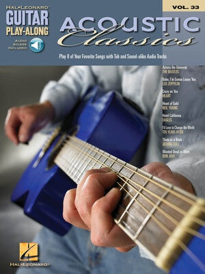 ACOUSTIC CLASSICS GUITAR PLAYALONG V33 BK/OLA