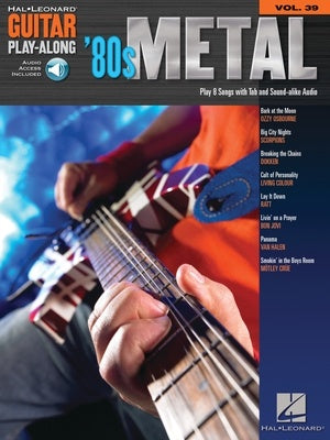 80S METAL GUITAR PLAYALONG V39 BK/OLA