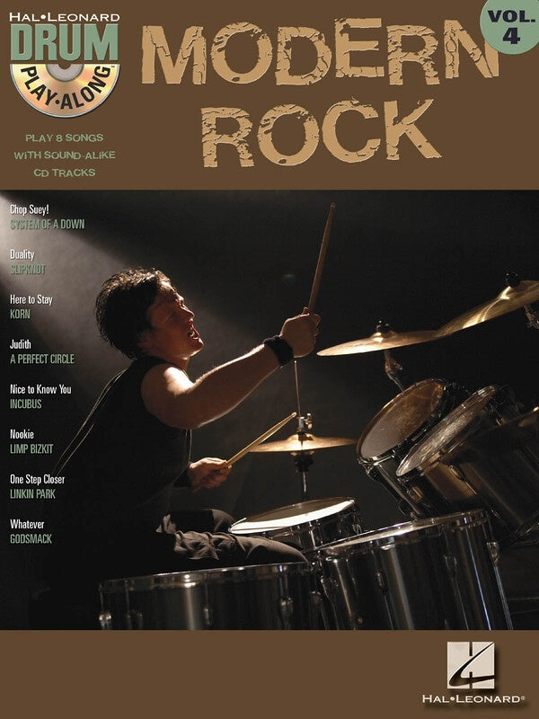 MODERN ROCK DRUM PLAY ALONG BK/CD V4