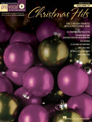 CHRISTMAS HITS PRO VOCAL WOMENS V39 BK/CD