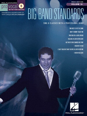BIG BAND STANDARDS PRO VOCAL MENS ED V50 BK/CD