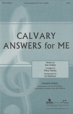CALVARY ANSWERS FOR ME ANTHEM SATB