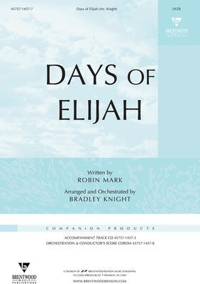 DAYS OF ELIJAH SATB