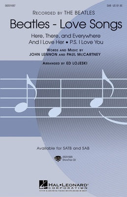 BEATLES LOVE SONGS SAB
