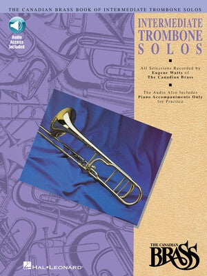 CANADIAN BRASS BOOK OF INTERMEDIATE TROMBONE SOLOS BK/OLA