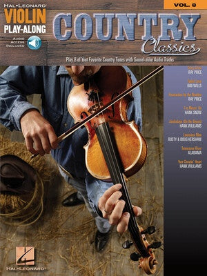 COUNTRY CLASSICS VIOLIN PLAY ALONG V8 BK/CD