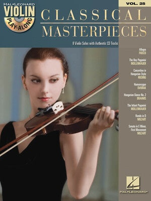 CLASSICAL MASTERPIECES VIOLIN PLAYALONG V25 BK/CD