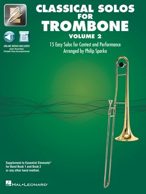 CLASSICAL SOLOS FOR TROMBONE VOL 2 BK/OLM