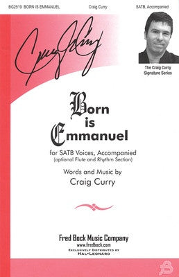BORN IS EMMANUEL SATB (POD)