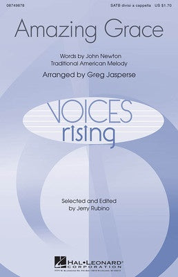AMAZING GRACE SATB DIVISI A CAPPELLA