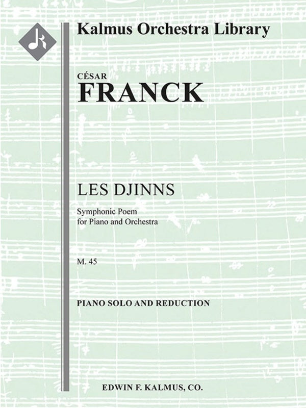 FRANCK - LES DJINNS M. 45 FOR PIANO 2P4H