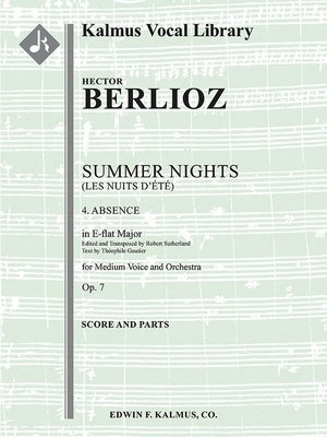 BERLIOZ - LES NUITS DETE NO 4 ABSENCE E FLAT SC/PTS