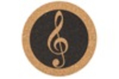 COASTER G CLEF CORK