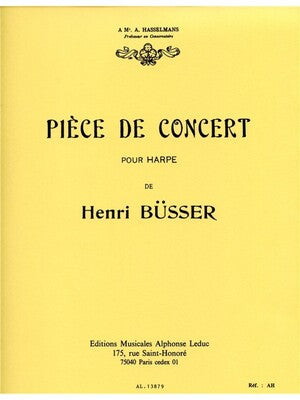 BUSSER - PIECE DE CONCERT FOR HARP