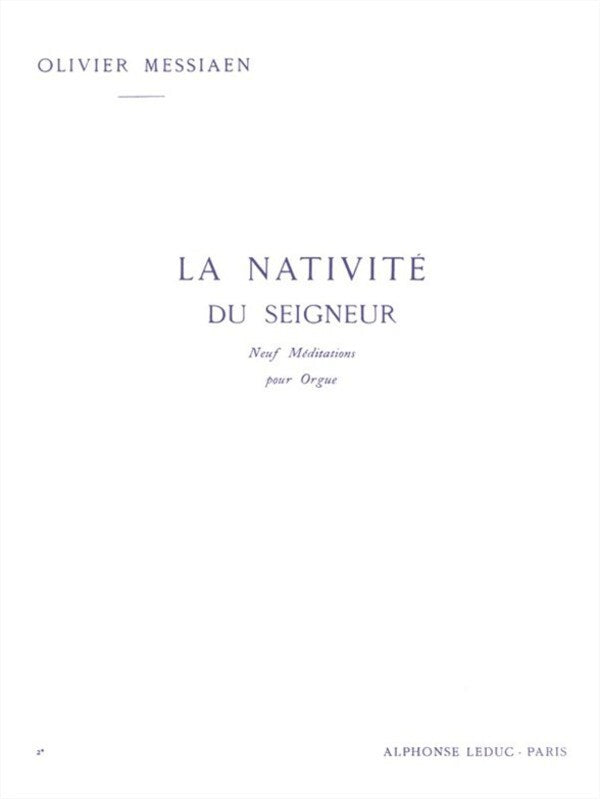 NATIVITY OF THE LORD VOLUME 2 ORGAN