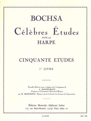 BOCHSA - 50 ETUDES OP 34 VOL 1 FOR HARP