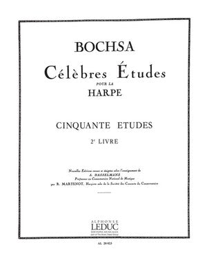 BOCHSA - 50 ETUDES OP 34 VOL 2 FOR HARP