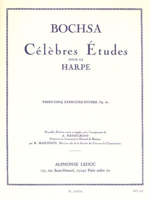 BOCHSA - 25 EXERCICES ETUDES OP 62 FOR HARP