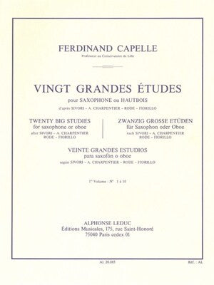 CAPELLE - 20 GRANDE ETUDES VOL 1 NO 1-10 SAX OR OBOE