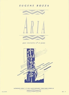 BOZZA - ARIA FOR CLARINET/PIANO