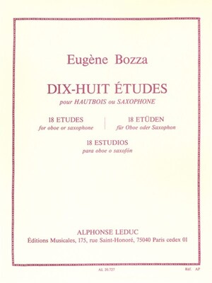 BOZZA - 18 ETUDES FOR OBOE OR SAXOPHONE