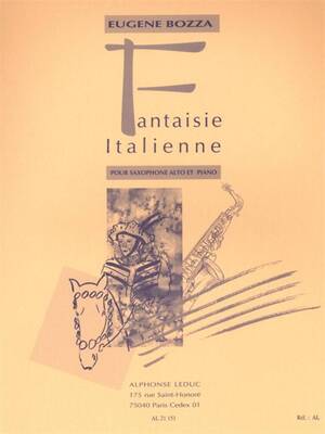 BOZZA - FANTAISIE ITALIENNE FOR ALTO SAX/PIANO