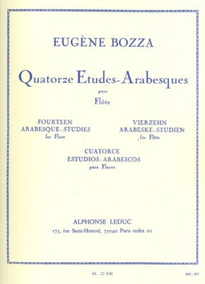 BOZZA - 14 ETUDES ARABESQUES FOR FLUTE