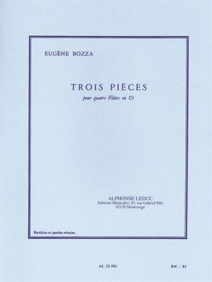 BOZZA - 3 PIECES FOR FLUTE QUARTET SC/PTS