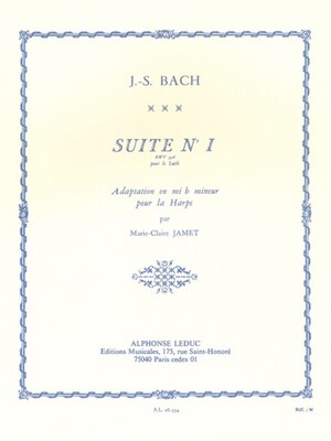 BACH - SUITE NO 1 BWV 996 FOR HARP