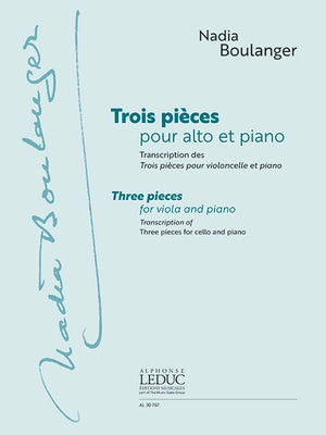 BOULANGER - 3 PIECES FOR VIOLA AND PIANO
