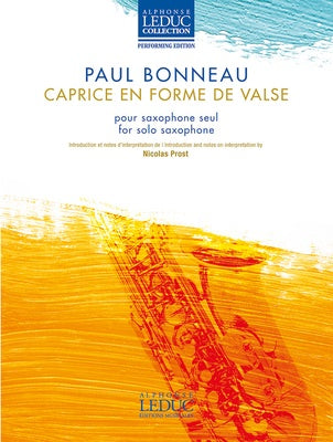 BONNEAU - CAPRICE EN FORME DE VALSE FOR SOLO SAXOPHONE