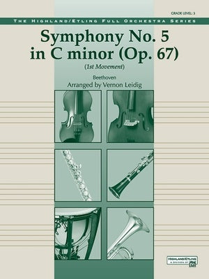 BEETHOVEN - SYMPHONY NO 5 C MINOR OP 67 1ST MVT FO3 SC/PTS