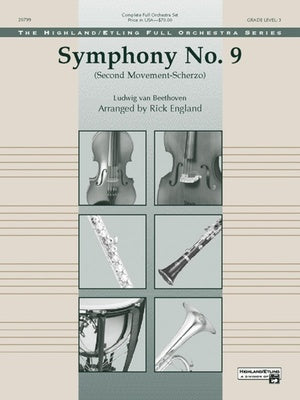 BEETHOVEN - SYMPHONY NO 9 2ND MVT SCHERZO FO3 SC/PTS