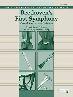 BEETHOVEN - FIRST SYMPHONY 2ND MVT FO3 SC/PTS