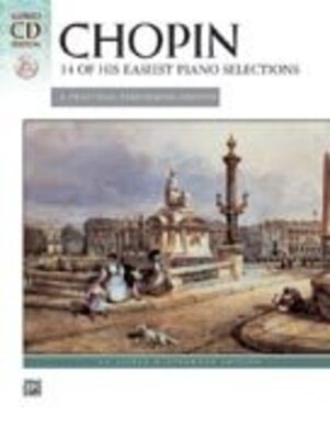 CHOPIN 14 OF HIS EASIEST PIANO SELECTIONS BK/CD