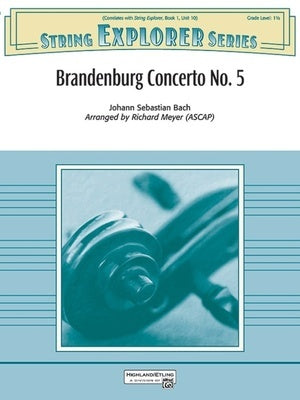 BACH - BRANDENBURG CONCERTO NO 5 SO1.5 SC/PTS