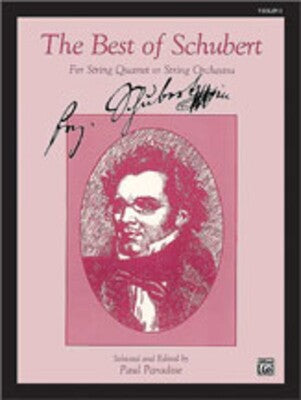 BEST OF FRANZ SCHUBERT VLN 1 ARR PARADISE