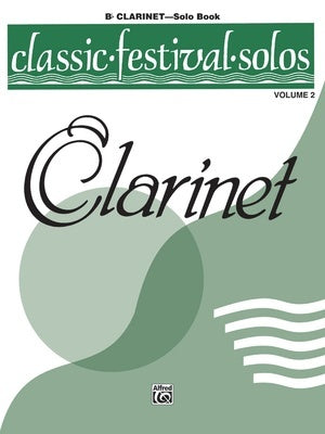 CLASSIC FESTIVAL SOLOS CLARINET VOL 2 SOLO BOOK