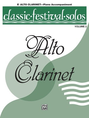 CLASSIC FESTIVAL SOLOS ALTO CLARINET VOL 2 PIANO ACCOMP