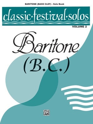 CLASSIC FESTIVAL SOLOS BARITONE BC VOL 2 SOLO BOOK