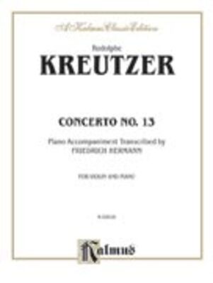 CONCERTO NO 13 D VLN PNO