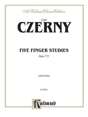 CZERNY - 5 FINGER STUDIES OP 777 FOR PIANO