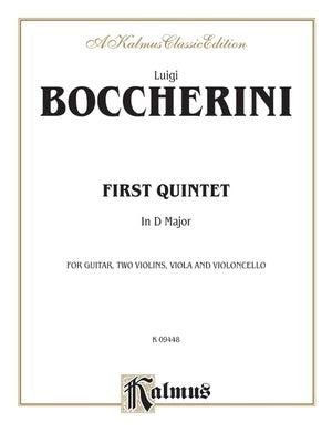 BOCCHERINI - 1ST QUINTET D MAJ GUITAR/2 VIOLINS/VIOLA/CELLO