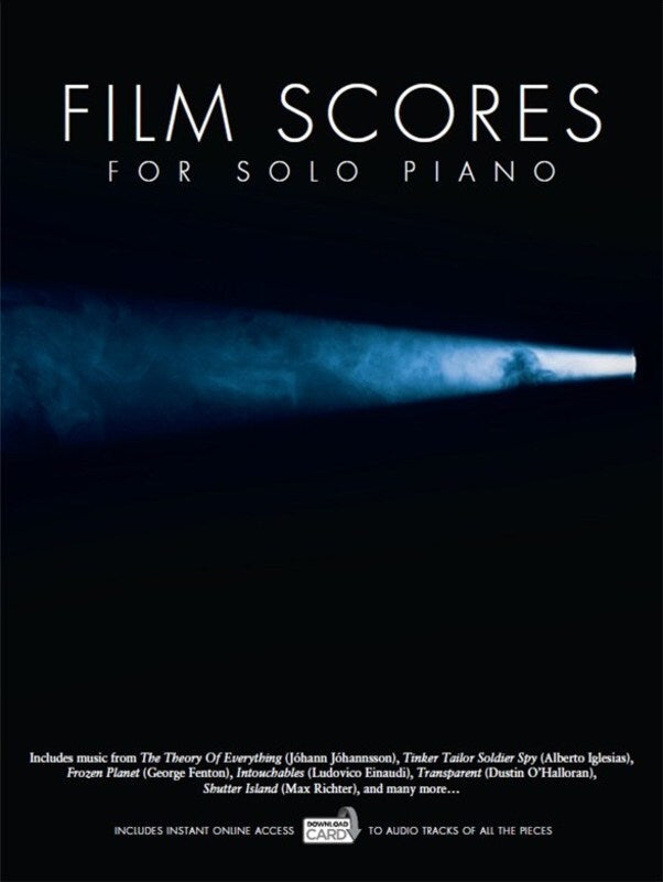 FILM SCORES FOR SOLO PIANO BK/DL