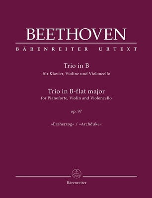 BEETHOVEN - PIANO TRIO B FLAT MAJOR OP 97 (ARCHDUKE) SC/PTS