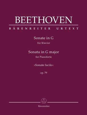 BEETHOVEN - SONATA G MAJOR OP 79 SONATE FACILE PIANO