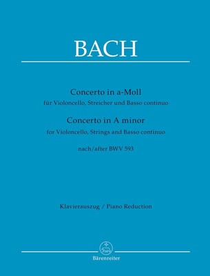 CONCERTO IN A MINOR BWV 593 CELLO/PNO