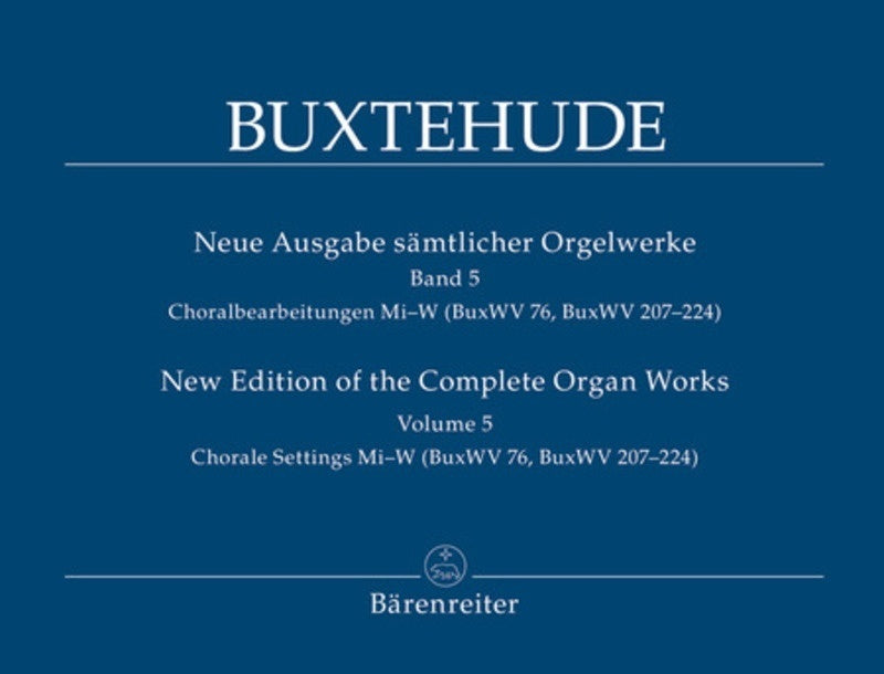 BUXTEHUDE - ORGAN WORKS VOL 5 CHORALE SETTINGS