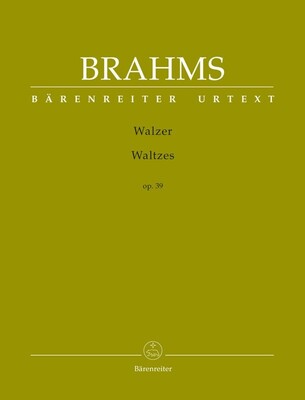 BRAHMS - WALTZES OP 39 URTEXT