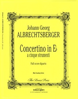 CONCERTINO IN E FLAT FOR 5 INSTRUMENTS TPT PNO